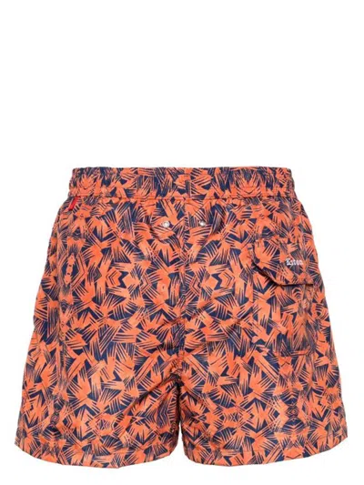 Kiton Swimwear In Red