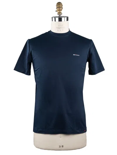 Pre-owned Kiton T-shirt 100% Cotton Size L Kmx69 In Blue