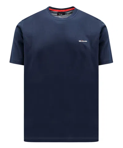 Kiton T-shirt In Blue