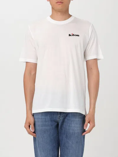 Kiton T-shirt  Men Color White In Brown