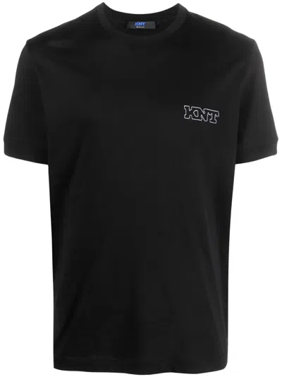 Kiton T Shirt With Embroidery In Black