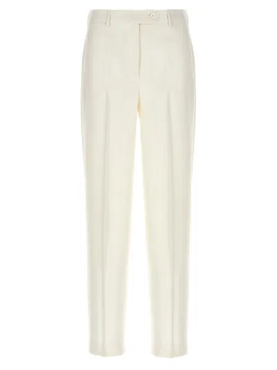 KITON KITON TAILORED VISCOSE CIGARETTE PANTS WITH BUTTON CLOSURE