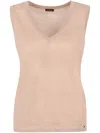 Kiton Tank Top In Brown
