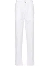 Kiton Men Tapered Trousers In White
