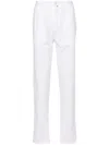 Kiton Men Tapered Trousers In White