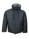 Kiton Tech Fabric Coat In Black