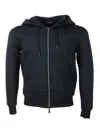 Kiton Tech Fabric Sweatshirt In Black