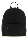 Kiton Technical Canvas Backpack In Black