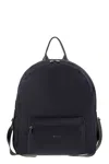 Kiton Technical Fabric Backpack With Logo In Black