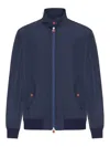 Kiton Technical Fabric Bomber Jacket In Black