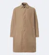 Kiton Technical Trench Coat In Beige