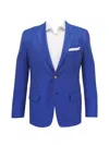 Kiton Textured Single-button Blazer In Blue