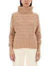 Kiton Textured Turtleneck Sweater With Ribbed Hem