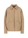 Kiton Textured Wool-blend Jacket In Brown
