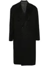 Kiton Dark Grey Tib Virgin Wool Coat In Grey
