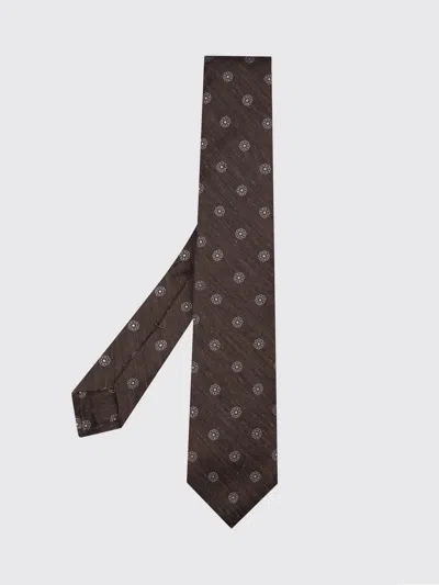 Kiton Tie Men  In Brown