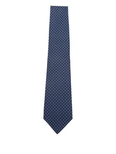 Kiton Tie In Blue