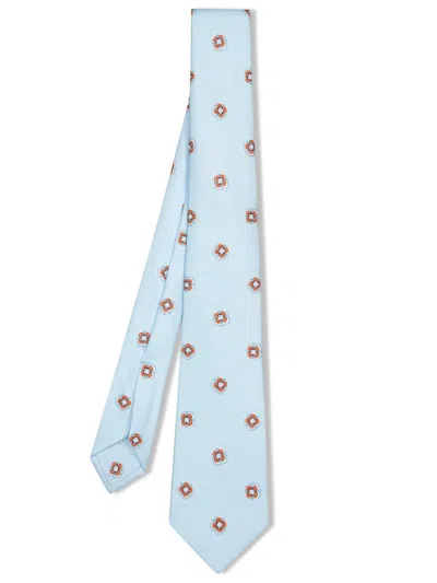 Kiton Ties In Blue