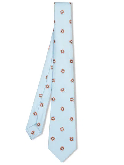 Kiton Ties In Blue