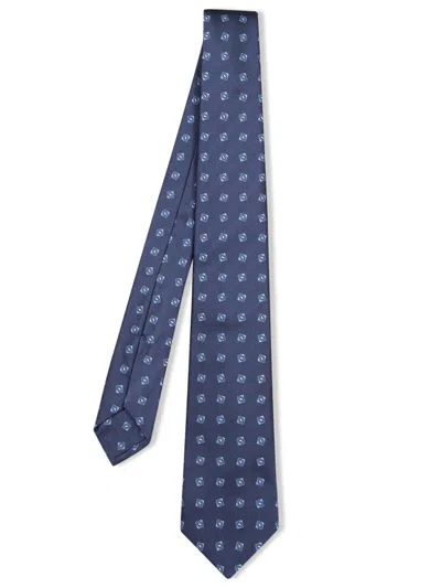 Kiton Ties In Blue