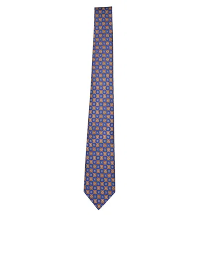 Kiton Ties In Blue