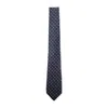 Kiton Pointed Tip Polka Dot Tie In Standard Width In Blue