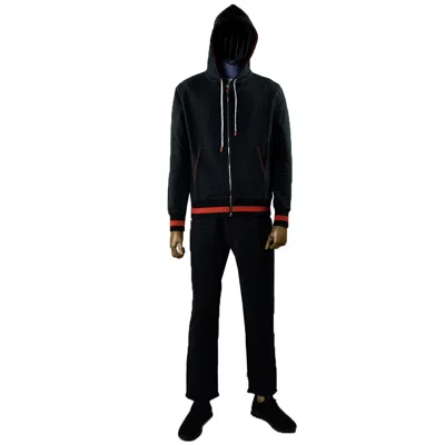 Pre-owned Kiton Tracksuit For Men 100% Cotton Size 36 Us 46 Eu Kmv3 In Black