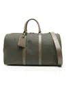 Kiton Logo Tag Travel Bag With Detachable Strap
