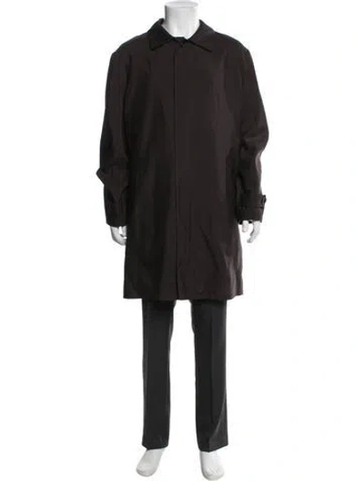 Pre-owned Kiton Trench Coat In Brown