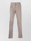 Kiton Trousers Featuring Front Pleats And Belt Loops In Pink