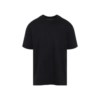 Kiton Short Sleeve Crew Neck T-shirt Design In Black