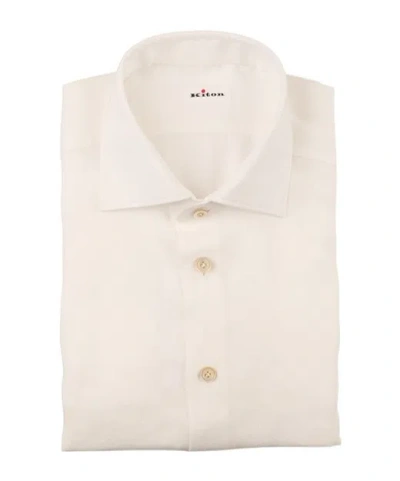 Kiton Turn-down Collar Shirt In Neutral