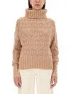 Kiton Textured Turtleneck Sweater With Ribbed Hem