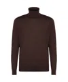 Kiton Turtleneck Sweater In Black