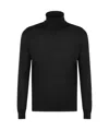 Kiton Turtleneck Knit Pullover In Black