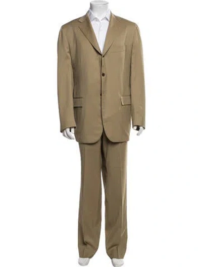 Pre-owned Kiton Two-piece Blazer In Green