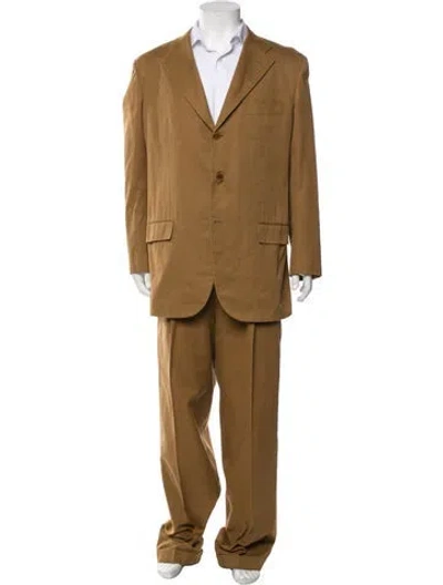 Pre-owned Kiton Two-piece Suit In Brown