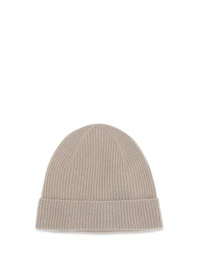 Kiton Ucpl003k0239l07 Ribbed Merino Wool Beanie In Neutral