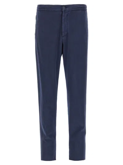 Kiton 'tailored' Trousers With Practical Pockets In Blue