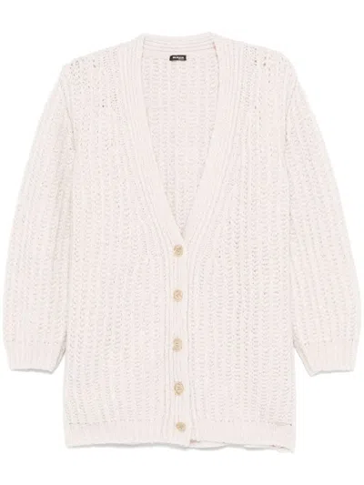 Kiton V-neck Cardigan In Neutrals