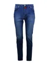 Kiton Trousers In Dark Wash