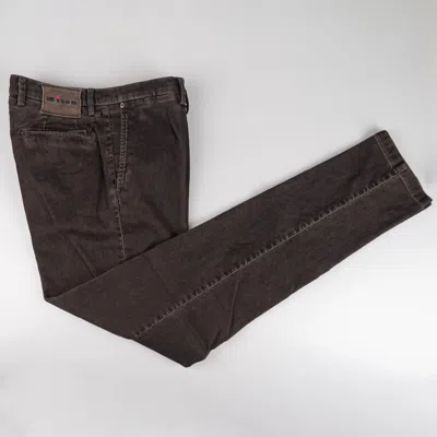 Pre-owned Kiton Velvet Pants Cotton Nylon Ea Size 33 Us 49 Eu 25 In Brown