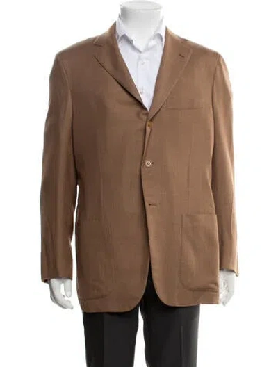 Pre-owned Kiton Vicuña Blazer In Neutrals