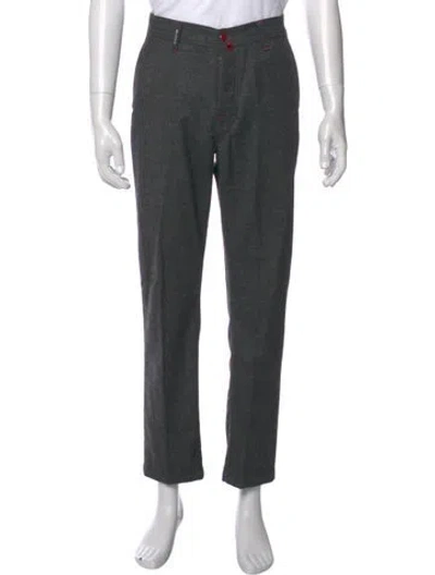 Pre-owned Kiton Vintage Dress Pants In Gray