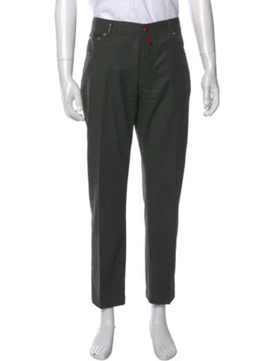 Pre-owned Kiton Vintage Pants In Green