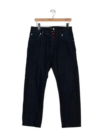 Pre-owned Kiton Vintage Straight-leg Jeans In Blue