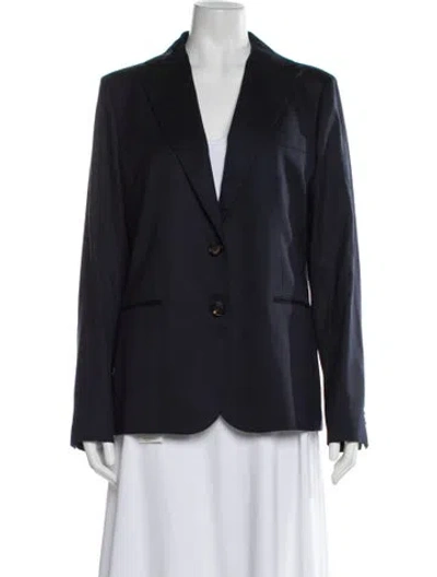 Pre-owned Kiton Virgin Wool Blazer In Blue
