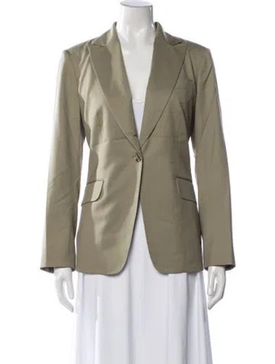 Pre-owned Kiton Virgin Wool Blazer In Green