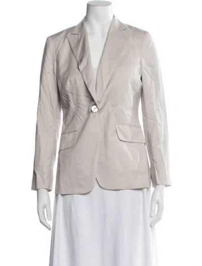 Pre-owned Kiton Virgin Wool Blazer In Neutrals