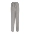 Kiton Virgin Wool-cashmere Shimmer Trousers In Gray